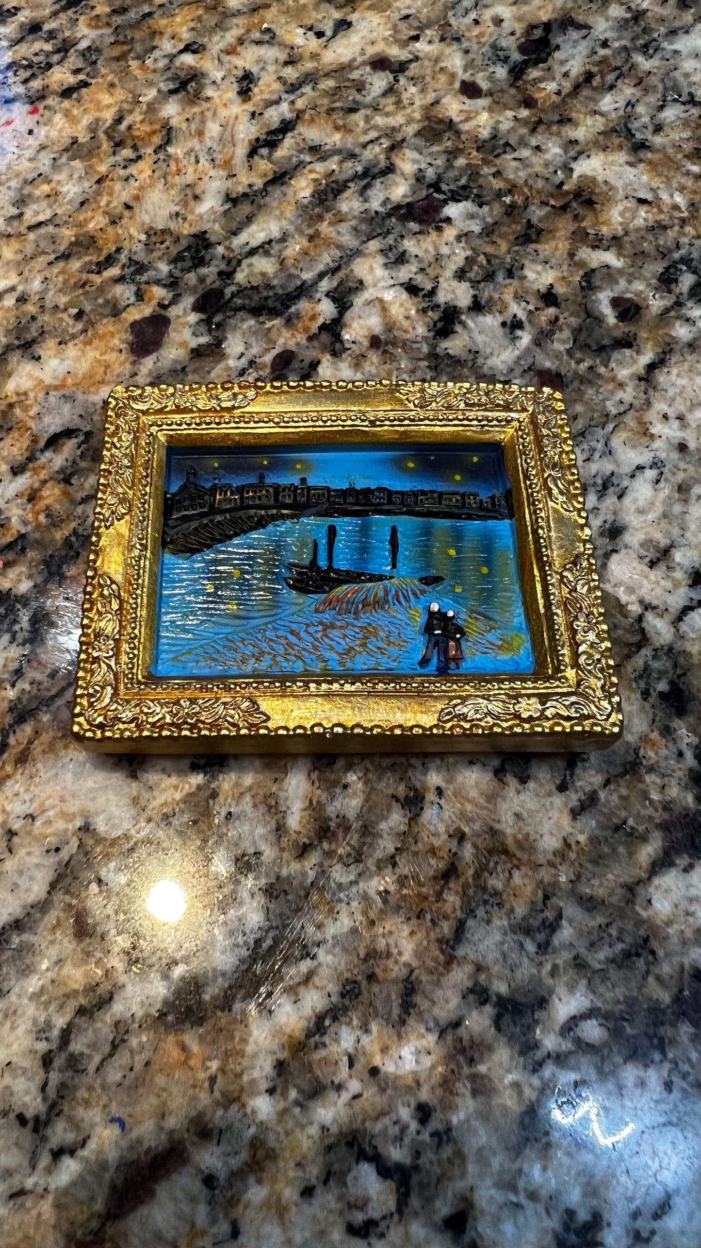 Starry Night Over The Rhone Miniature Magnet
