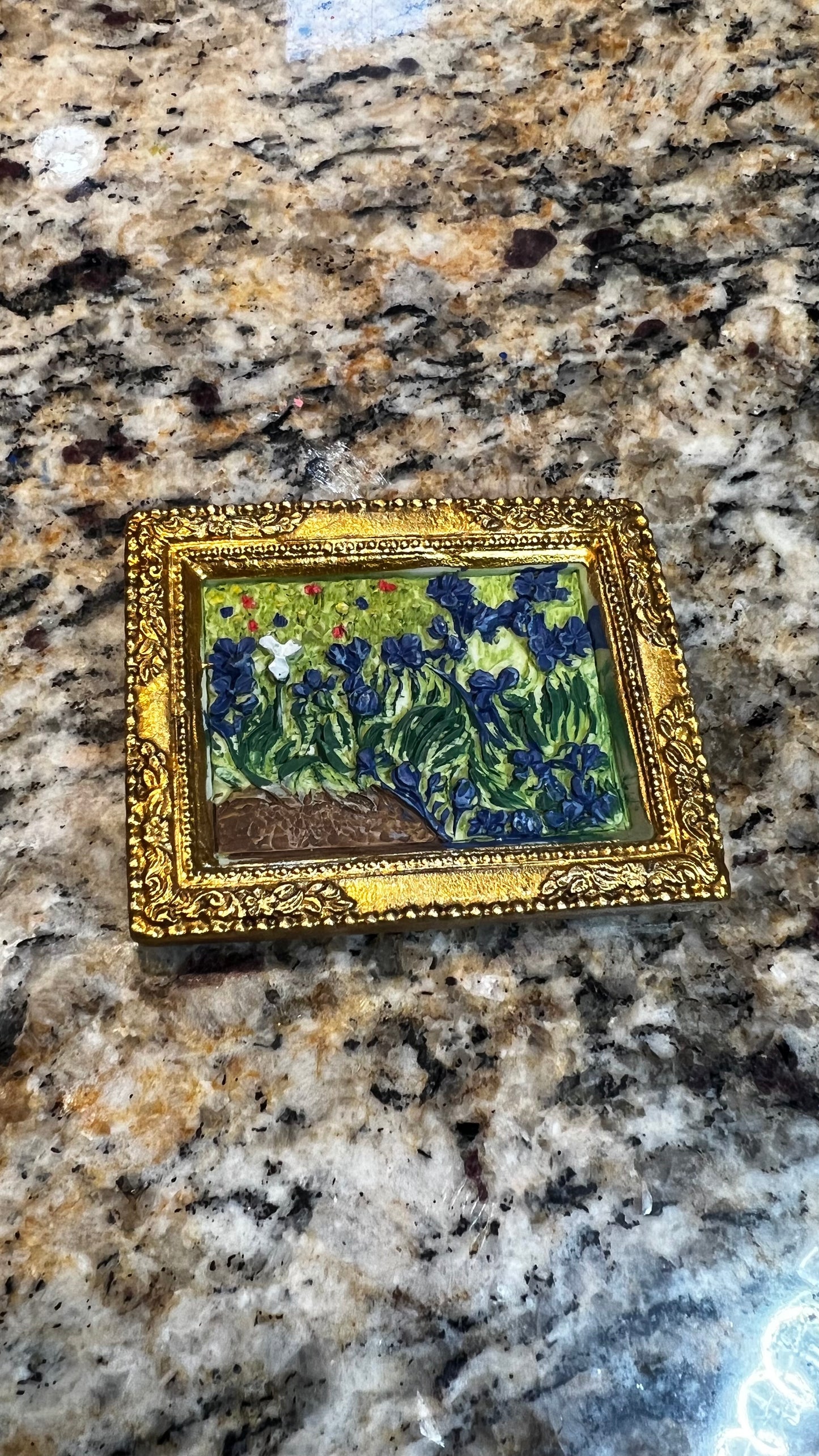 Van Gogh Irises Gold Frame