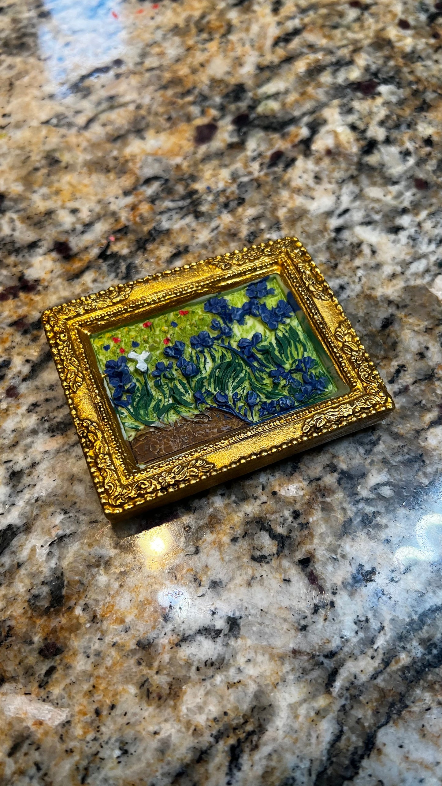 Van Gogh Irises Gold Frame