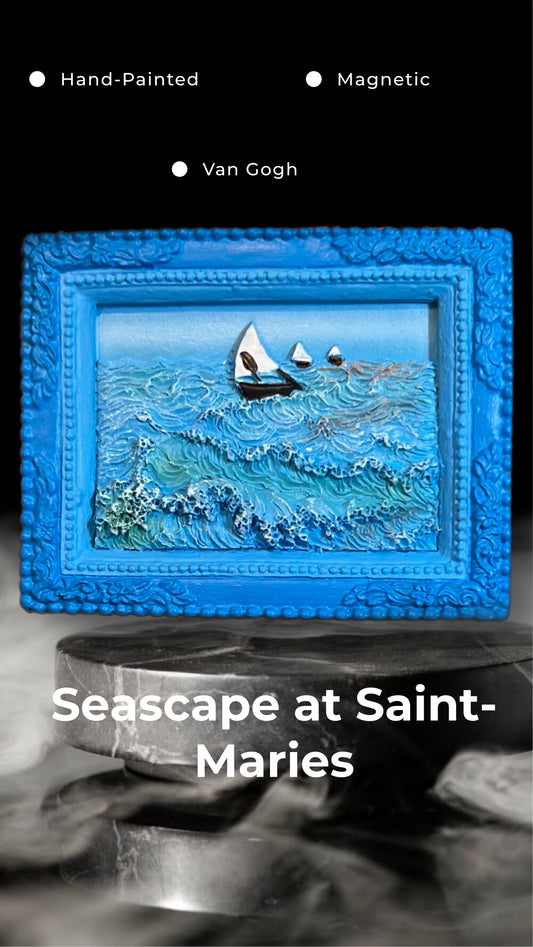 Seascape near Les Saintes-Maries-de-la-Mer Miniature Magnet