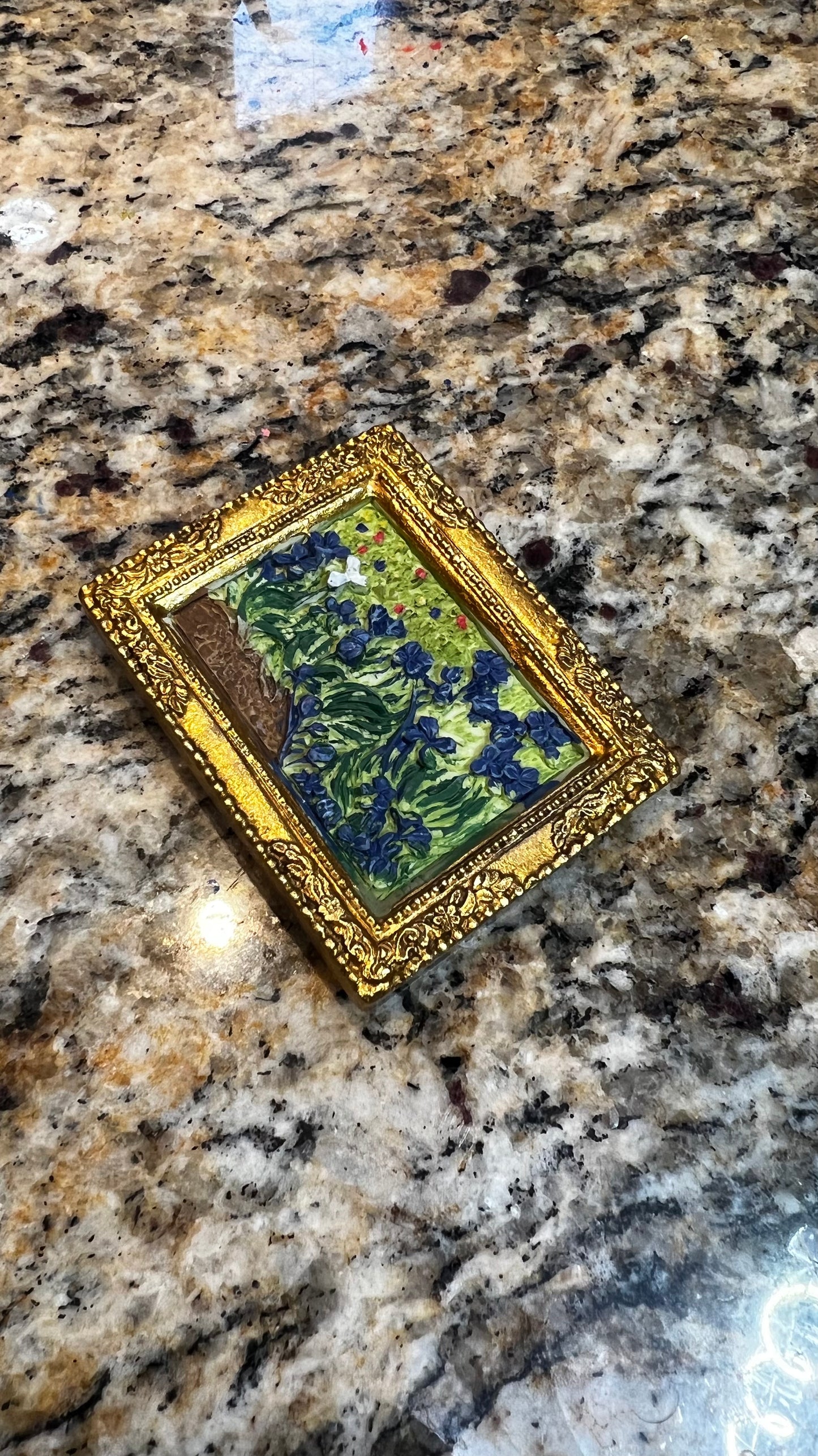 Van Gogh Irises Gold Frame