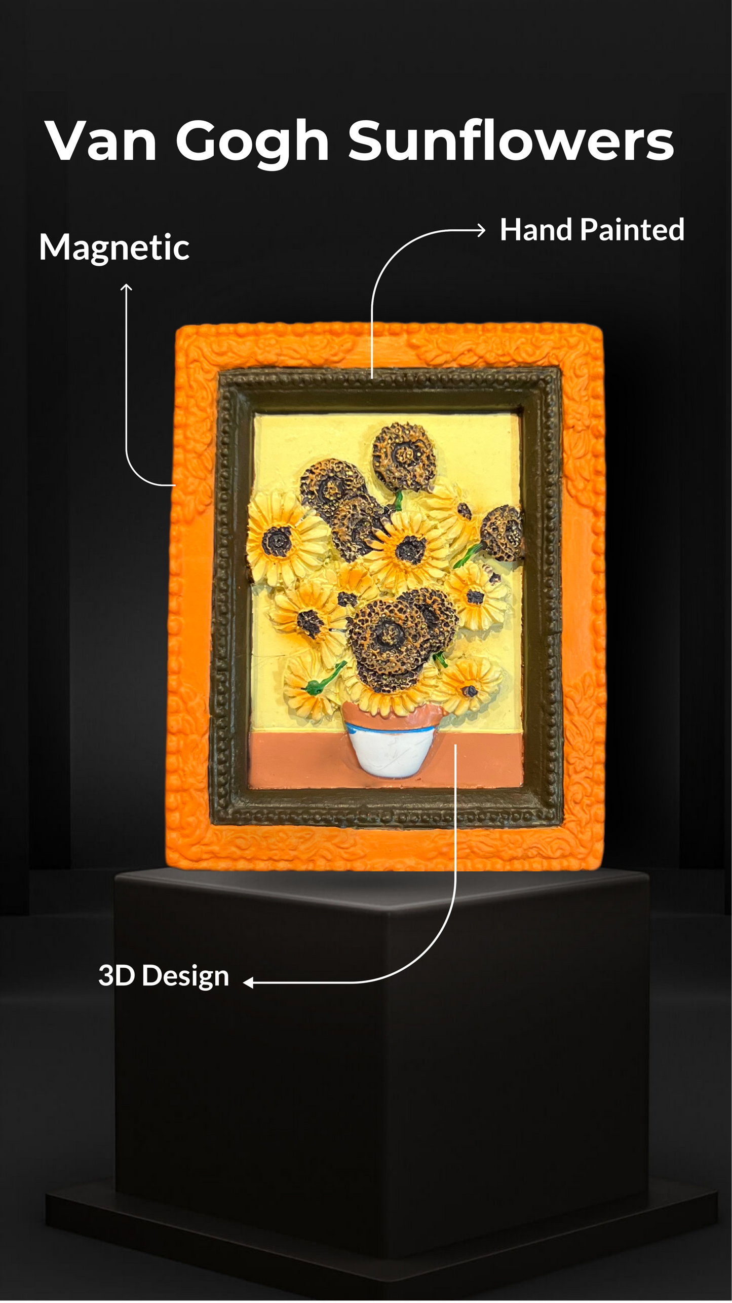 Van Gough Sunflowers Miniature Magnet