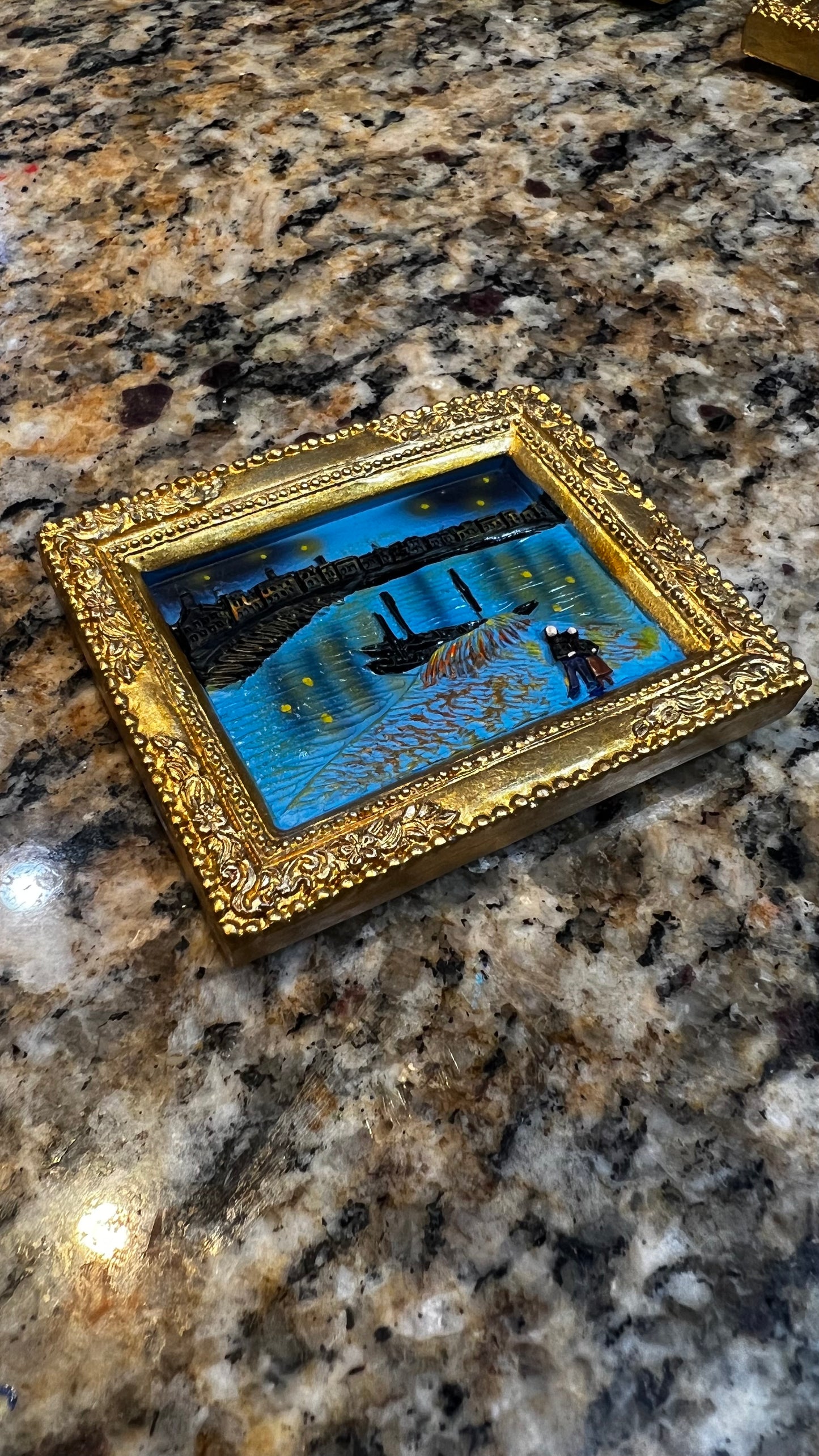 Starry Night Over The Rhone Miniature Magnet