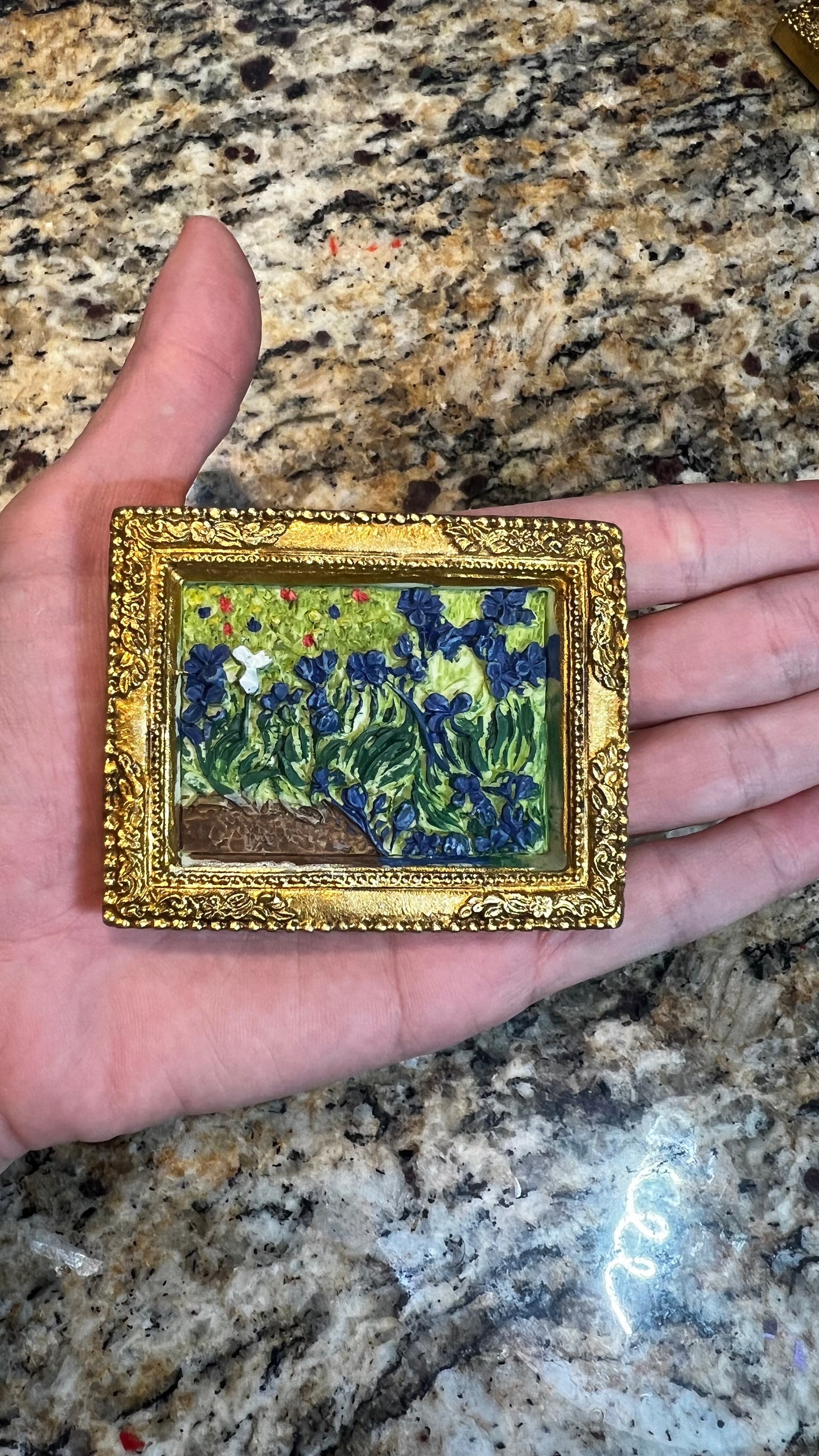 Van Gogh Irises Gold Frame